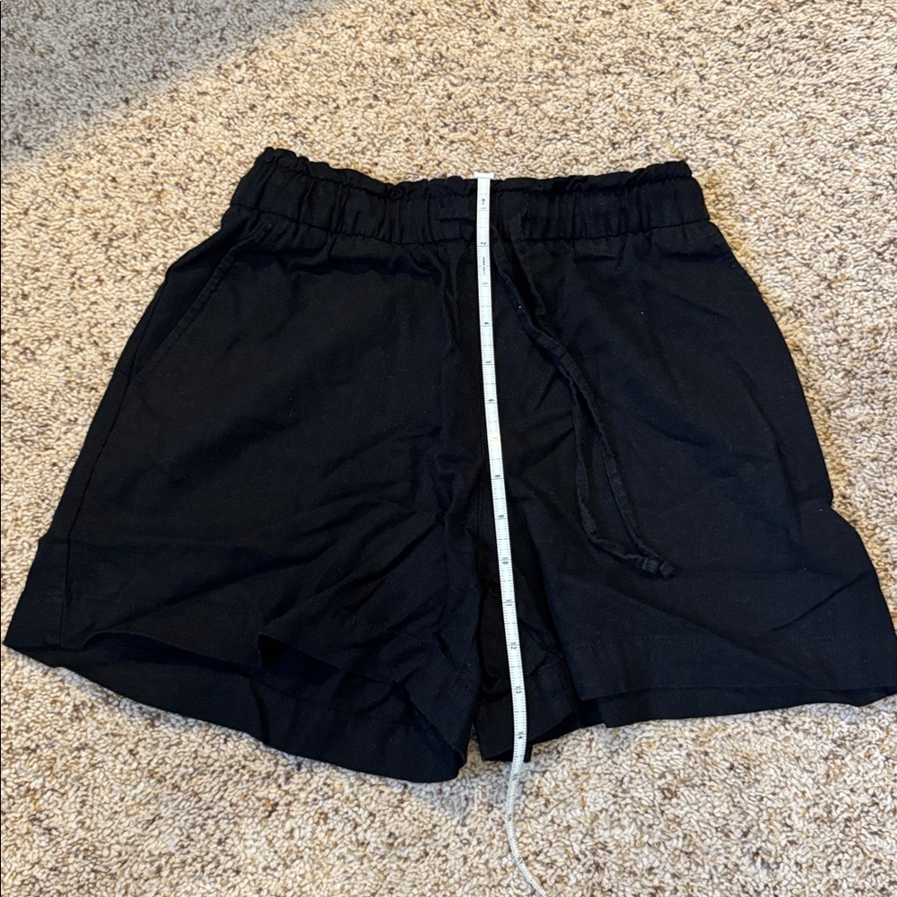 ✨2 for $35 ALL SHORTS!✨ NWOT GAP 4" Mid Rise Pull-On Linen-Blend Shorts XS - Picture 7 of 8